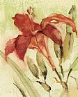 Cheri Blum Red Day Lily painting